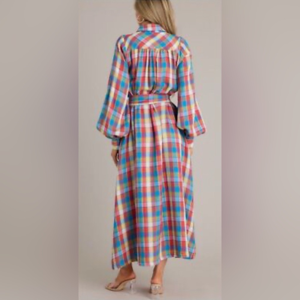 NWT Aura Plaid Button-down Dress - Picture 2 of 9